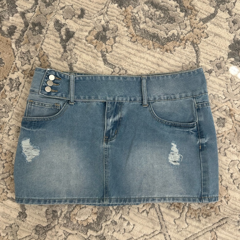 Denim miniskirt